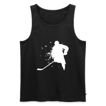 Hockey sur glace Hommes Hockey sur glace Hockey sur glace - Débardeur bio Premium Homme - noir - Devant - Michal (187cm)