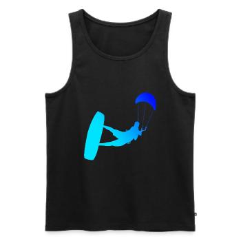 Kitesurf kitesurf kitesurf hommes kitesurfers - Débardeur bio Premium Homme - noir - Devant - Michal (187cm)