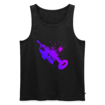 Trumpet Player Trumpet Trumpet Trumpets Spie - Men's Premium Organic Tank Top - black - Front - AI Model Male 178 light (178cm)