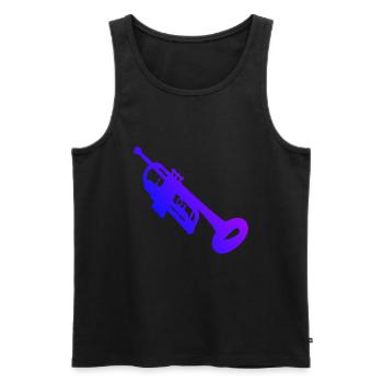 Men's Trumpet Player Women's Trumpet Playing - Men's Premium Organic Tank Top - black - Front - Michal (187cm)