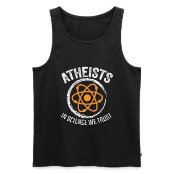 Atheist - Männer Premium Bio Tank Top - Schwarz - Vorne - Michal (187cm)