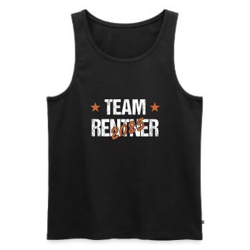 Rentner 2025 - Männer Premium Bio Tank Top - Schwarz - Vorne - Michal (187cm)