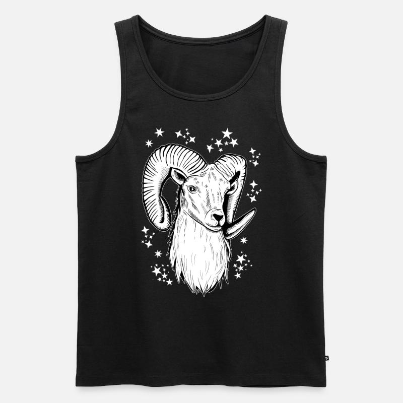 Widder Astrologie Geburtstag - Männer Premium Bio Tank Top - Schwarz