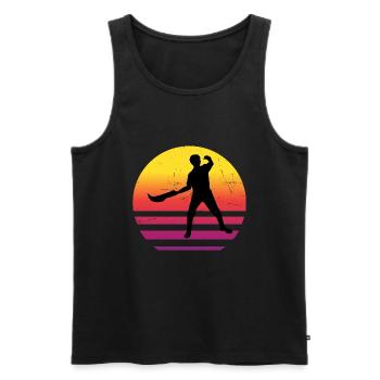 Pelota vasca Pelota Women Basque Pelota Men - Men's Premium Organic Tank Top - black - Front - Michal (187cm)