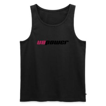 V8 Power - Farbwechsel - Männer Premium Bio Tank Top - Schwarz - Vorne - AI Model Male 178 light (178cm)