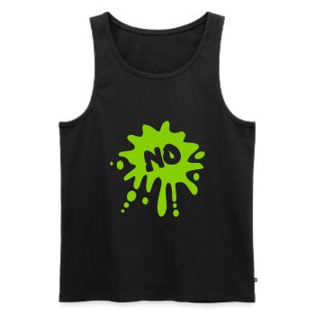 Nope, Paint Splashes - Men's Premium Organic Tank Top - black - Front - AI Model Male 178 light (178cm)
