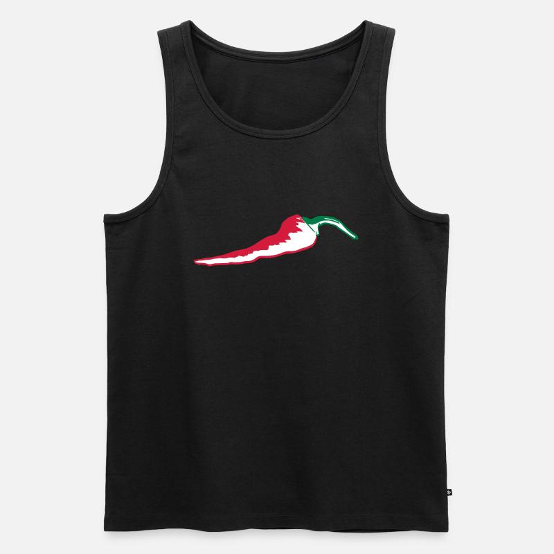 Chillie - Männer Premium Bio Tank Top - Schwarz