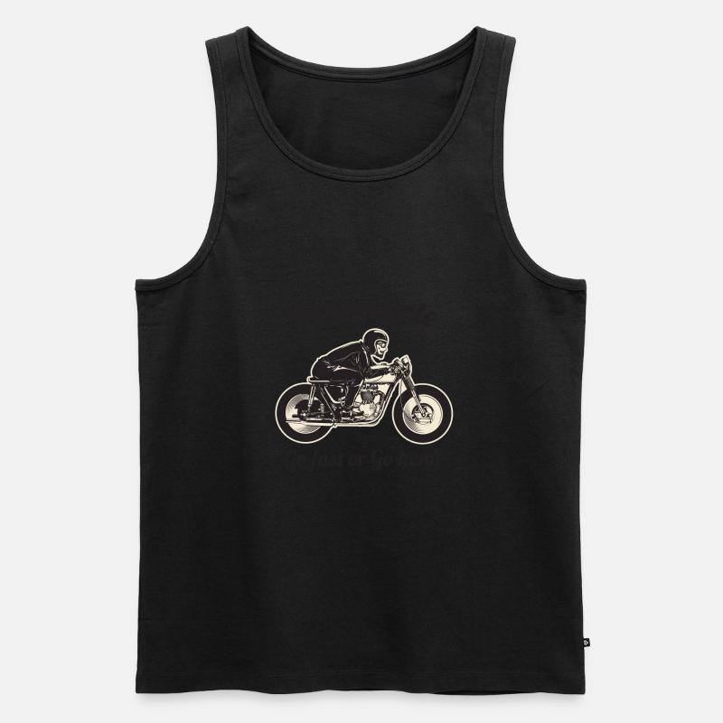 Motorrad - Männer Premium Bio Tank Top - Schwarz