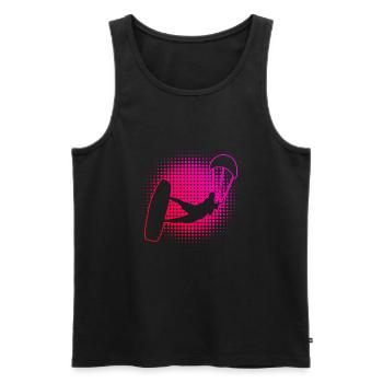 Kitesurf Kitesurf kitesurf kitesurfer kite - Débardeur bio Premium Homme - noir - Devant - Michal (187cm)