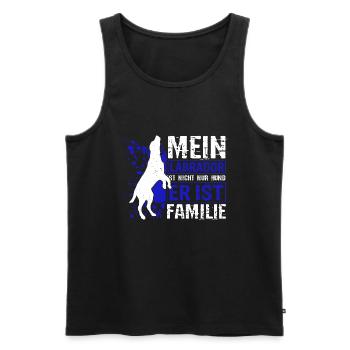 Hundezüchter Hundebesitzer Labrador vierbeiniges F - Männer Premium Bio Tank Top - Schwarz - Vorne - Michal (187cm)