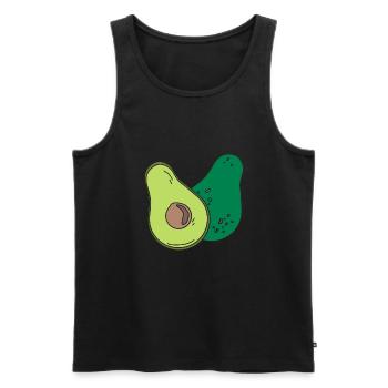avocado - Men's Premium Organic Tank Top - black - Front - Michal (187cm)