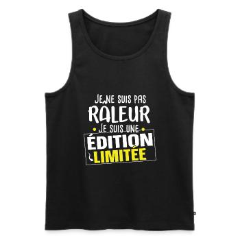 Râleur Grincheux Grognon Cadeau Homme Humour - Débardeur bio Premium Homme - noir - Devant - Michal (187cm)