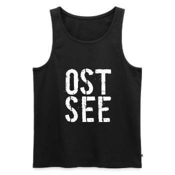 Ostsee-Liebe, Ostsee-Fans - Männer Premium Bio Tank Top - Schwarz - Vorne - AI Model Male 178 light (178cm)