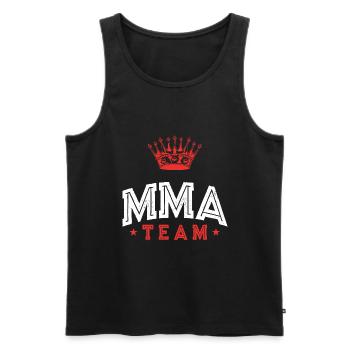 Mma Team - Männer Premium Bio Tank Top - Schwarz - Vorne - Michal (187cm)