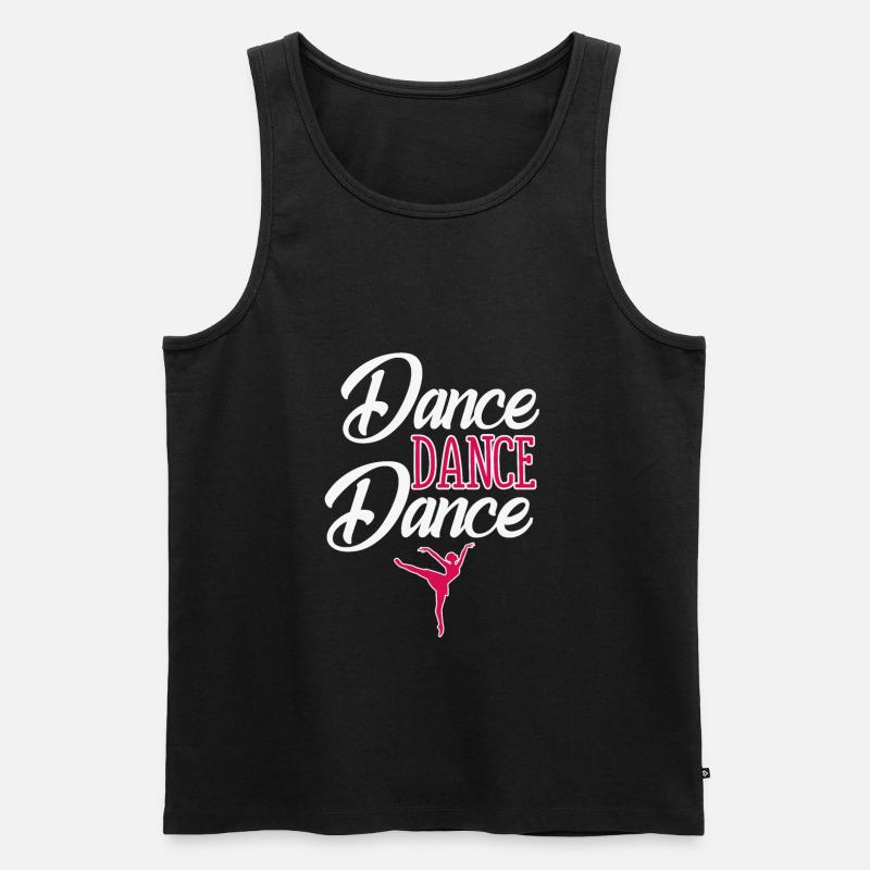 dance dance dance - Männer Premium Bio Tank Top - Schwarz
