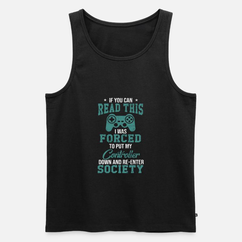 gaming - Männer Premium Bio Tank Top - Schwarz