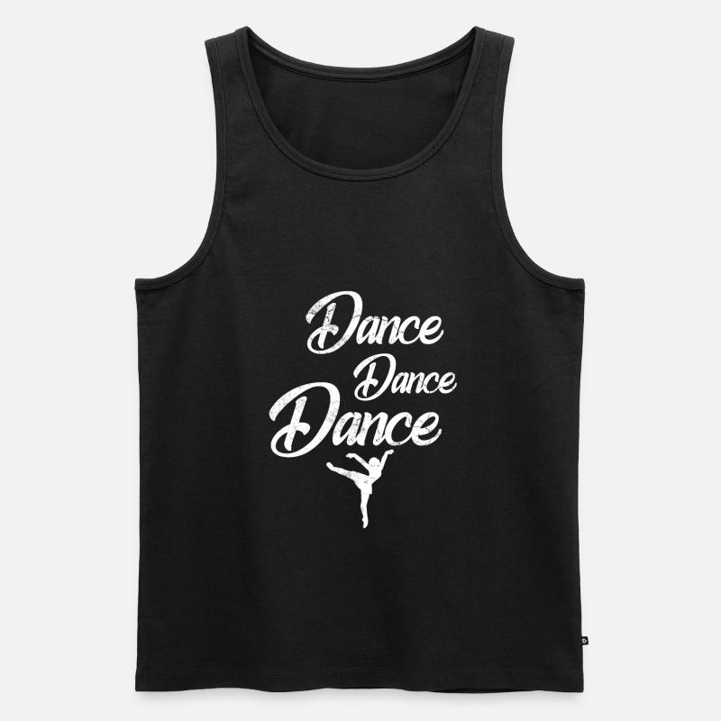 dance dance dance - Débardeur bio Premium Homme - noir