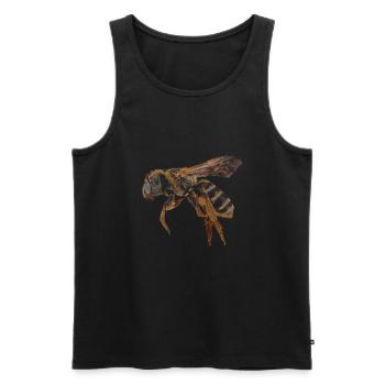 Honeybee bee insect - Men's Premium Organic Tank Top - black - Front - Michal (187cm)