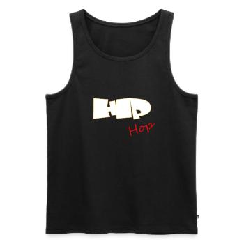 Hip Hop - Männer Premium Bio Tank Top - Schwarz - Vorne - Michal (187cm)
