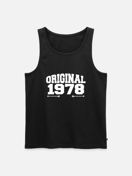 Original 1978 | Birthday Gift 1978 - Men's Premium Organic Tank Top - black