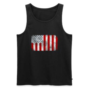 Arbeitssicherheit, Arbeitssicherheit, Gesundheitsschutz am Arbeitsplatz - Männer Premium Bio Tank Top - Schwarz - Vorne - Michal (187cm)