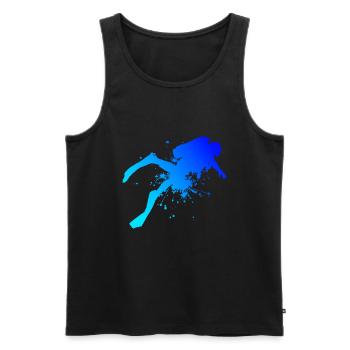 Diver Women Divers Scuba Divers Diving - Men's Premium Organic Tank Top - black - Front - Michal (187cm)