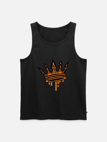 Crown Royal Symbol - Men's Premium Organic Tank Top - black