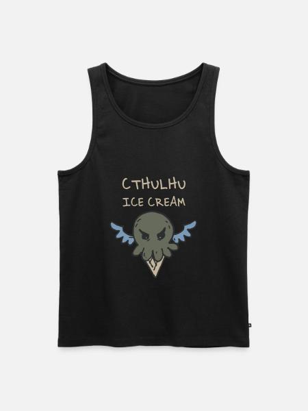 Cthulhu Eiskrem - Männer Premium Bio Tank Top - Schwarz