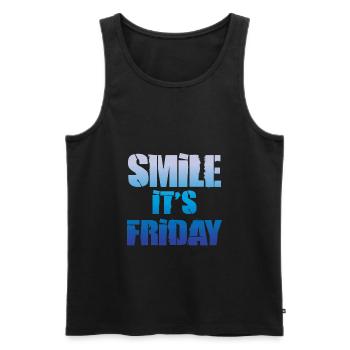 Es ist Freitag - Männer Premium Bio Tank Top - Schwarz - Vorne - AI Model Male 178 light (178cm)