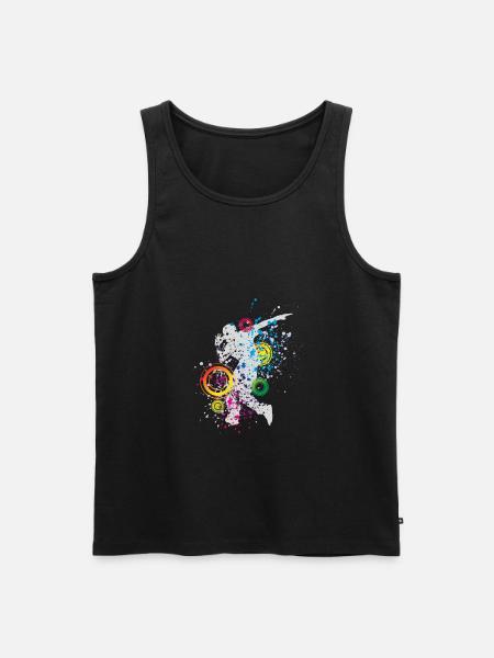 Breakdance top skirt - Men's Premium Organic Tank Top - black