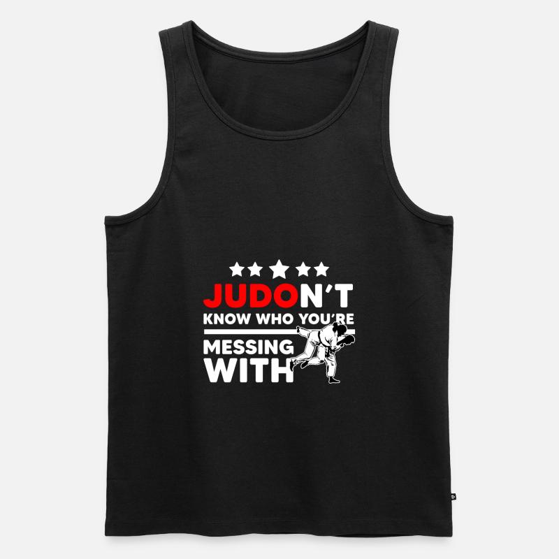 Judo - Männer Premium Bio Tank Top - Schwarz