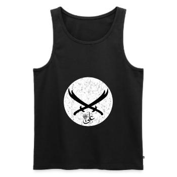 Imam Ali Hz. Ali Zülfikar Hizir Muharrem - Men's Premium Organic Tank Top - black - Front - AI Model Male 178 light (178cm)