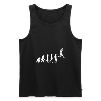 Evolution Ultimate Frisbee - Débardeur bio Premium Homme - noir - Devant - AI Model Male 178 light (178cm)