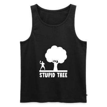 Disc Golf - Männer Premium Bio Tank Top - Schwarz - Vorne - Michal (187cm)