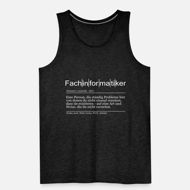 Fachinformatiker Informatik Software Computer Nerd Männer Premium Bio Tank Top