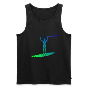Stand up Paddle Board Sup Femmes Standup Paddle - Débardeur bio Premium Homme - noir - Devant - Michal (187cm)