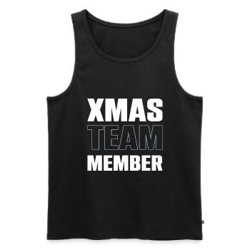 Xmas Team - Männer Premium Bio Tank Top - Schwarz - Vorne - AI Model Male 178 light (178cm)