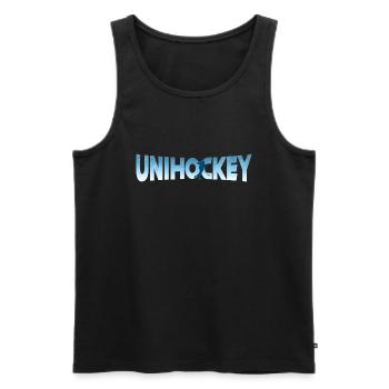 Floorball - Débardeur bio Premium Homme - noir - Devant - Michal (187cm)