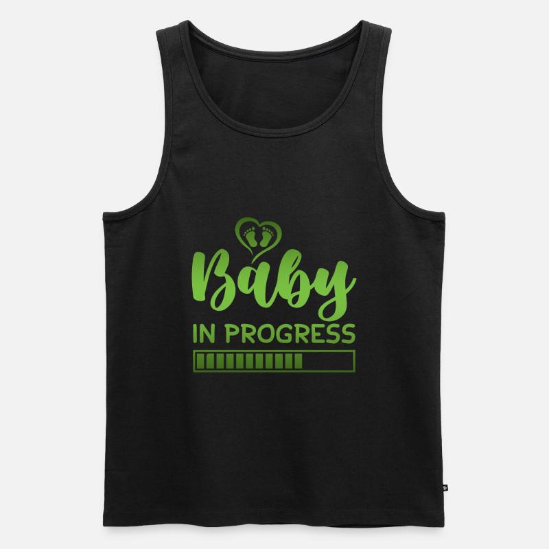 baby progress loading - Männer Premium Bio Tank Top - Schwarz