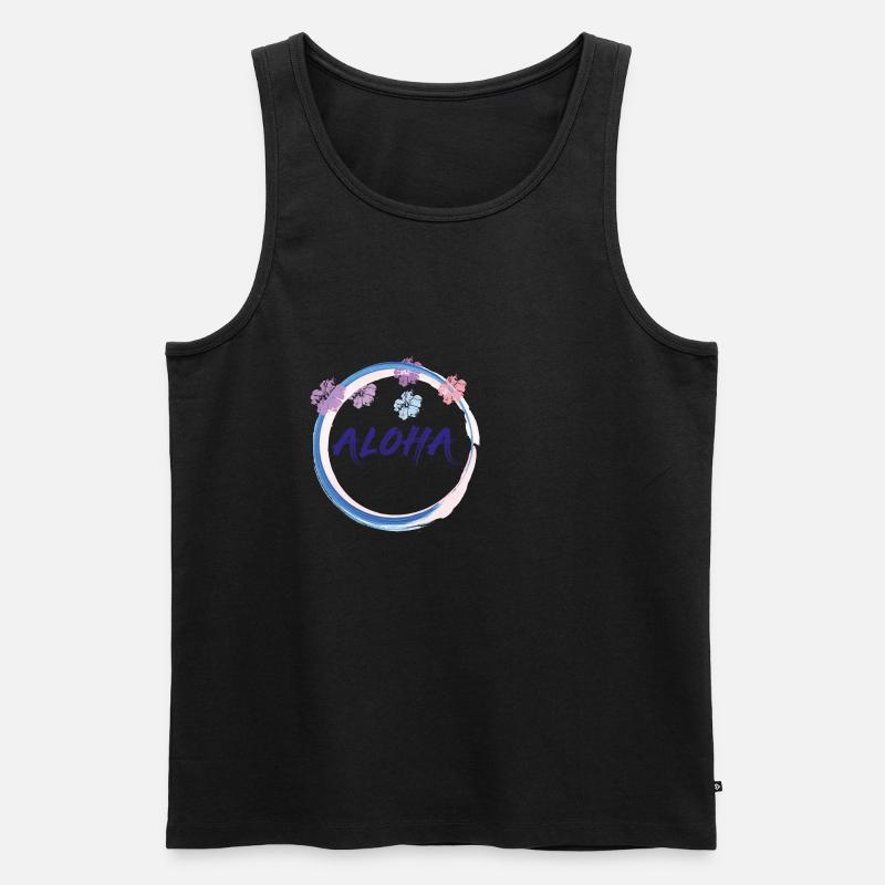 ALOHA FARBIG - Männer Premium Bio Tank Top - undefined