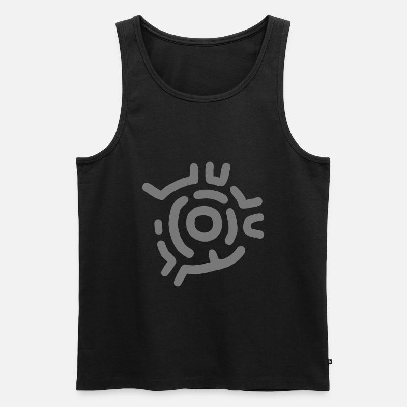Labyrinth - Dungeon - Symbol - VEKTOR - Männer Premium Bio Tank Top - Schwarz