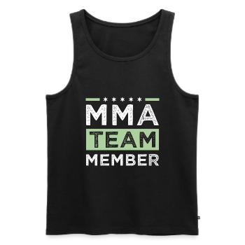 Mma Team - Männer Premium Bio Tank Top - Schwarz - Vorne - Michal (187cm)