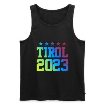 Tyrol 2023 - Débardeur bio Premium Homme - noir - Devant - Michal (187cm)