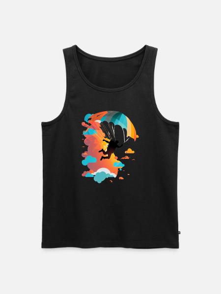 Skydiving art - Men's Premium Organic Tank Top - black