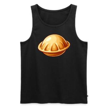 J’aime Pelmeni disant en russe drôle - Débardeur bio Premium Homme - noir - Devant - Michal (187cm)