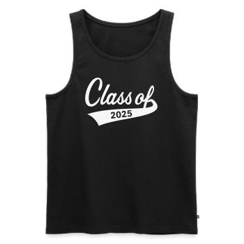Classe de 2025 (Classe de diplôme) - Débardeur bio Premium Homme - noir - Devant - AI Model Male 178 light (178cm)