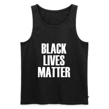 Black Lives Matter - Männer Premium Bio Tank Top - Schwarz - Vorne - AI Model Male 178 light (178cm)