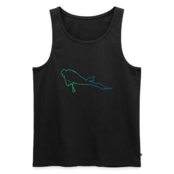Free Dive Women Diving Scuba Diving Diving - Men's Premium Organic Tank Top - black - Front - Michal (187cm)