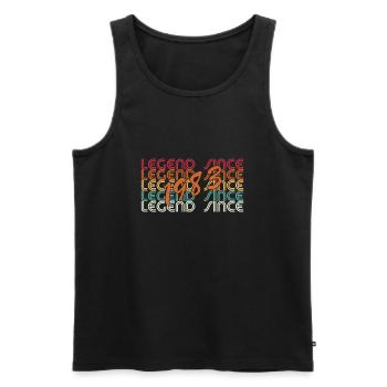 Legend Since 1983 Shirt - Männer Premium Bio Tank Top - Schwarz - Vorne - Michal (187cm)