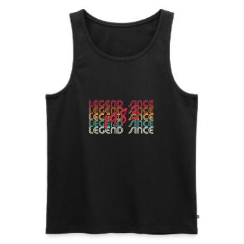Legend Since 1983 - Männer Premium Bio Tank Top - Schwarz - Vorne - Michal (187cm)